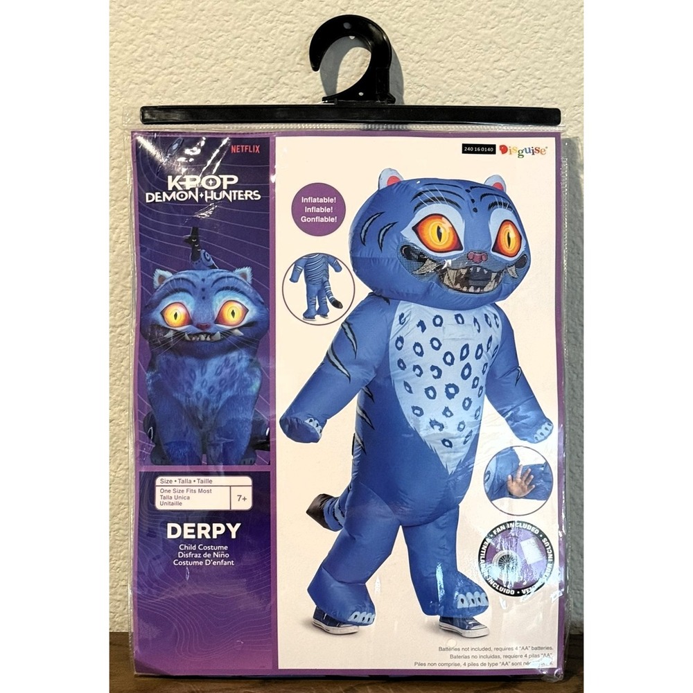 KPop Demon Hunters Derpy Inflatable Child Costume Disguise One Size 7+ NEW